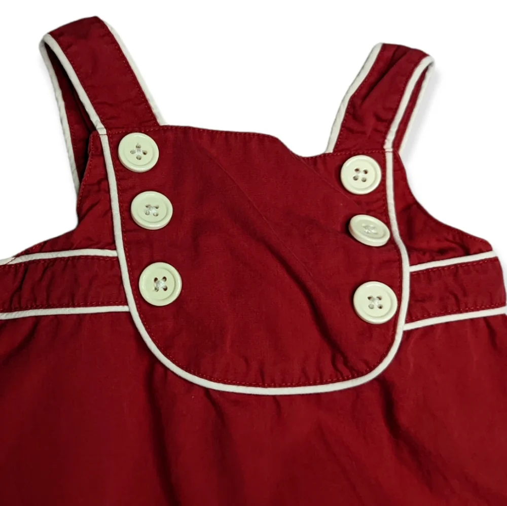 Gymboree Red Hearts Dress with Matching Bloomers Size 6-12 Months